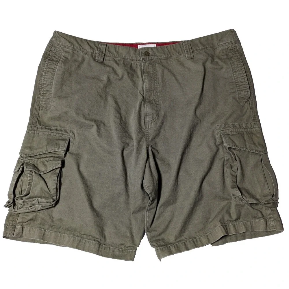 DOCKERS FLAT FRONT LOOSE FIT Men Size 42 Cotton‎ Green 10